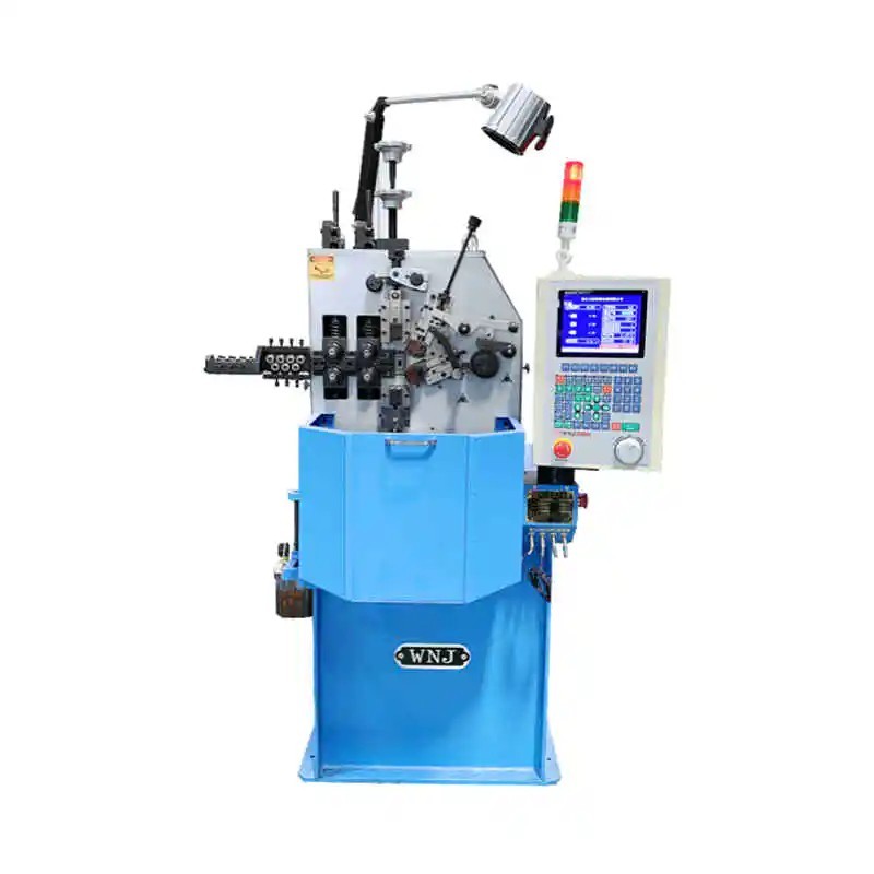 How does a spring machine maintain accuracy at high speed?